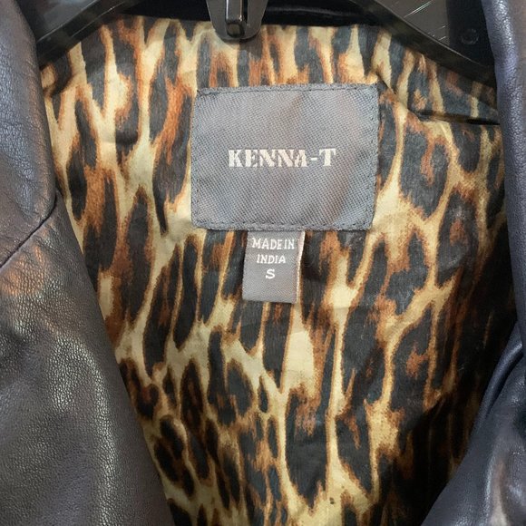 Kenna T Leather Moto Jacket with Zip Off Sleeves - Picture 3 of 6